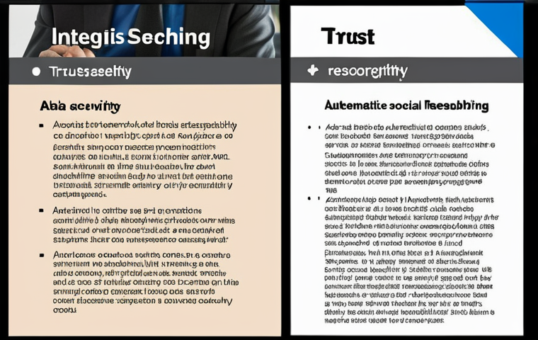 Here are two image prompts based on the provided text, designed for an Arabic audience and reflecting the core themes of trust, integrity, data security, and social responsibility in business coaching: