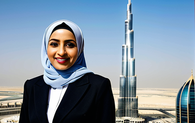 **

"A successful Arab businesswoman in a modern, modest hijab and a professional, tailored abaya, confidently presenting at a business conference in Dubai, the Burj Khalifa subtly visible in the background, fully clothed, appropriate attire, safe for work, perfect anatomy, natural proportions, professional photography, high resolution, family-friendly, bright and optimistic lighting."

**